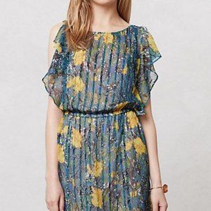 Anthropologie Pleated Daylilly Dress